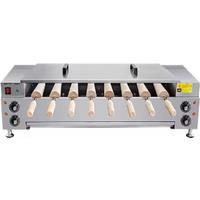 Donut Doughnut Ice-Cream Cone Maker Electric Chimney Cake Kurtos Kalacs Machine Hungary Trdelnik Chimney Bread Roll Machine