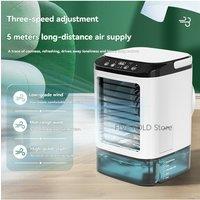 900MLUSB desktop fan humidifier 3-gear mini water-cooled fan office dormitory spray humidification fan air cooler with night lig