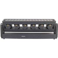 6 Heads RGB Laser Light 160W LED Wall Washer Light DMX Control 5X3W Beam Stage Moving Head Light for Disco DJ Bar Lighting Shows