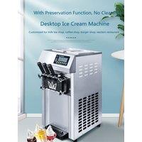 Commercial Soft Ice Cream Machine Factory Outlet Ice Cream Makers Desktop 3 Taste Ice Cream Production Machine