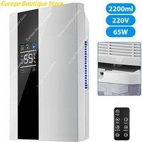 220V LED dehumidifier home dryer Remote Control LED Dehumidifier With 2.2L Water tank 3-dehumidification modes dehumidifier