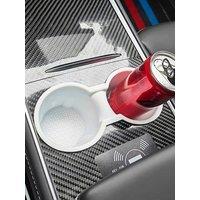 For Tesla Model 3/Y Console Cup Holder Insert - Upgrade 2021-2023 Accessories Anti-Slip Silicone Center Consoles Cup Holder Pink