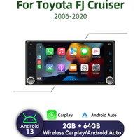 Wireless Carplay For Toyota FJ Cruiser 2006-2020 7" Autoradio Android Car Multimedia 2 Din Radio GPS Navigation Head Unit Stereo