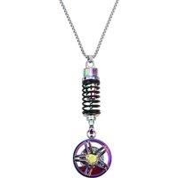 Metal Car Wheel Shock Absorber Pendant Car Wheel Hanging Ornament Rearview Mirror Auto Interior Decoration Bag Hanging Ornament