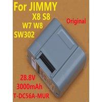 28.8V 3000mAh 100% Original Lithium-ion Battery T-DC56A-MUR For JIMMY X8 S8 W7 W8 SW302 Vacuum Cleaner Accessories Battery Part