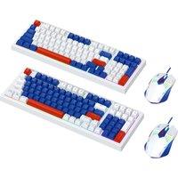 TF610 Keyboard and Mouse Set Gaming Computer Laptop Accessories Ergonomic Laser Mouse Wheel USB Wired RGB Backlit Keyboard 98Key
