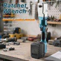 Brushless Angle Ratchet Wrench Portable Rechargeable Ratchet Wrench High Torque Multifunctional Auto Repair Electric Tool Set