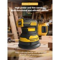 Electric Sander Mini Handheld Belt Sander High-Power Rechargeable Polisher 21V Brushless Cordless Circular Sander (No Battery)