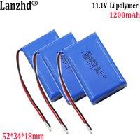 11.1V Polymer Lithium battery 603450 3S 1200mAh For scanner hand warmer heater battery