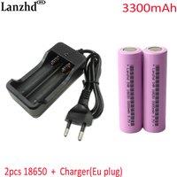 battery charger and 3300mAh 18650 batteries charger For 3.7V battery 18650 21700 16340 26650 14500 AA Li ion batteries