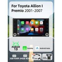 Carplay Android Auto Android Car Multimedia 2Din Car Radio for Toyota Allion I Premio 2001-2007 7 Screen Stereo GPS Navigation
