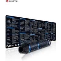 EXCO Python 3.x Programing Mouse Pad Large Shortcuts Cheat Sheet Mousepad for Artificial Intelligence Deep Learning Web Desk Mat