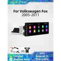 1 Din Radio Android Car Multimedia for VW Volkswagen Fox 2005-2011 6.86" Screen Stereo Head Unit