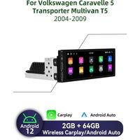for VW Volkswagen Caravelle 5 Transporter Multivan T5 2004-2009 1 Din Android Radio Carplay Autoradio Stereo Car Multimedia