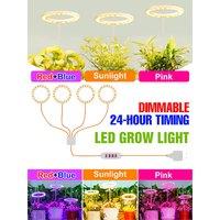 LED Indoor Grow Lights Full Spectrum Seed Flower Succulent Potted Plants Cultivation Lamp USB DC5V Dimmable With Timing Function