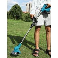 Lawnmower Weeder Household Garden Cordless Lawn Mower Lawn Mowing Machine Electric Trimmer for Makita (Without Battery)