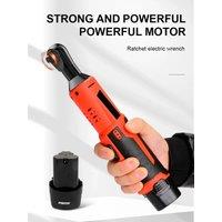 12V Cordless Electric Wrench Remover Screwdriver 3/8" Angle Ratchet Impact Drill Screwdriver Auto Repair Tool