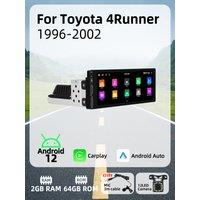 6.86" 1 Din Android Radio Car Multimedia for Toyota 4Runner 1996-2002 Android Auto Stereo Head Unit Carplay Autoradio GPS Wifi