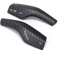Car Column Carbon Fiber Shift Knob Cover Steering Wheel Shift Protection Cover For Tesla Model 3 2019-2022 Model Y 2019-2023