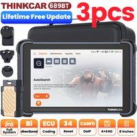 3pcs THINKCAR THINKSCAN 689BT/MUCAR 892BT OBD2 Diagnostic Tool Support DOIP CAN FD Lifetime Free update