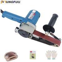 Electric Belt Sander Handheld Belt Machine Polisher Portable Polishing Machine Mini Space Sanding Machine 30*533mm