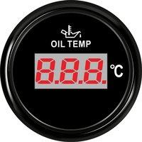 50~150℃ 52mm Digital Oil Temperature Gauges 9-32v Marine Waterproof Oil Temp Meters with Red Backlight for Auto Boat Truck