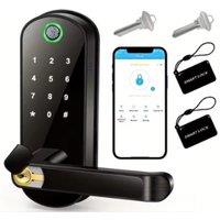 Smart Fingerprint Door Lock App Remote Control Keyless WIFI Digital Touchscreen Lock NFC IP67 Waterproof with 2 IC Cards