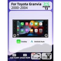 Autoradio Head Unit 2Din Android Radio for Toyota Granvia 2000-2004 Carplay Android Auto 7" Screen Car Multimedia GPS Navigation