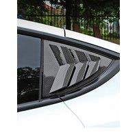 For Tesla Model 3 2019-2020 Carbon Fiber Exterior Rear Triangular Window Glass Pane Trim Cover Car Accessories Sticker