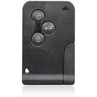 For Renault Megane 2 Scenic Clio 3 Button Full Remote Key Card Fob 433Mhz PCF7947 Chip + Uncut Blade