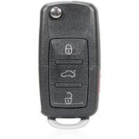 OHMSEN Flip Remote Key Fob Shell Case 4 Button For VW Volkswagen Golf GTI Beetle Jetta Passat CC EOS Tiguan Touareg
