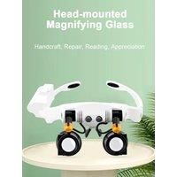 High Definition High Magnification Repair Head-mounted Magnifier for Watch Glasses Circuit Board Inspection