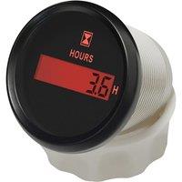 52mm Digital Hour Meters Lcd Black Hourmeters Waterproof Clock Gauges Time Meters with Red Backlight 9-32vdc for Auto Boat Truck