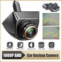 DC 12V~24V Car Backup/Front/Side View Camera with Guideline AHD 1080P Reverse Rear Cam Adjustable Lens for Car Trailer Camper