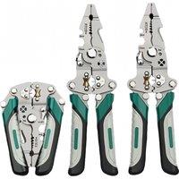 Foldable Wire Stripper Multi-Tool Strips, Cuts, Twists, Wrenches, Pulls Nails & Works as a Screwdriver