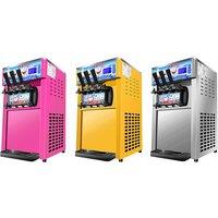 2025 New Ice Cream Makers Automatic Commercial Table Top 3 Flavors Yogurt Ice Cream Making Soft Serve Ice Cream Machine For Shop