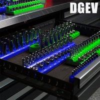 DGEV 3PCS Professional Magnetic Socket Holder 1/4" 3/8" 1/2" inch Drive Metric/ Socket Organizer Storage Installation Tool Kit