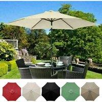 2/2.7/3m UV Protection Parasol Sunshade Umbrella Cover Garden Umbrella Cover Waterproof Beach Canopy Replacement Cover 6/8Ribs