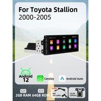 6.86" 1 Din Android Radio Car Multimedia for Toyota Stallion 2000-2005 Android Auto Stereo Head Unit Carplay Autoradio GPS Wifi