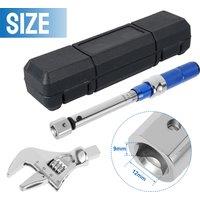 Digital Adjustable Torque Wrench Steel 5-25 NM 30mm Steel Open End Torque Wrench Head Torque Wrench Hand Tool for Bicycle Car