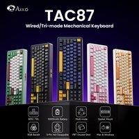 Akko TAC87 Mechanical Keyboard 80% TKL Hot-swap RGB USB Wired/2.4G&BT Wireless 10000mAh Gaming PC Keyboard Gasket Mount