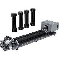 ATOMSTACK R6 Laser Rotary Roller Jaw Chuck Attachment for Engraving Cylindrical Objects like Wine Glasses Baseball Bats Rings