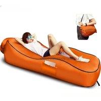 Outdoor Foldable Inflatable Sofa Lounge Couch Sleeping Bed Portable Foldable Air Travelling Beach Lounge Lazy Bed Chair Chair