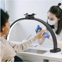 NEW 45W Half Moon Nail Table Lamp 78cm Foldable LED Crescent Manicure Desktop Light Arch Beauty Salon Fill Lighting