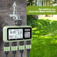 HCT-379 Outdoor Garden Smart 4 Out Irrigation Timer Four Independent Interfaces for Easy Installation of Garden Tools