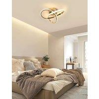 30W Clover LED Aluminum Ceiling Light, Gold Ceiling Light, 4500K Neutral Light Ceiling Light Suitable for Bedrooms, Restaurants