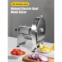 Electric Vegetable Cutter Stainless Steel Commercial Adjustable Automatic Fruit Shredder Home Jerky Meat Slicer