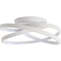 40W Creative LED Ceiling Light, Ra=80 6500K White Light Ceiling Light, Modern White Minimalist Ceiling Light for Bedrooms