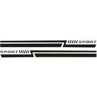 Nissan Versa Sport Side Skirt Stripes 2-Piece Sporty Text Vinyl Decals | Sleek Style Boost, Easy Peel & Stick