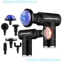 Professional Level Muscle Massage Gun Relaxation Intelligent Exercise Fitness Massager Cold And Hot Compress Fascia Gun 6 Heads